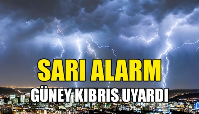 Rum Meteoroloji'den bugün için 'sarı' uyarı!