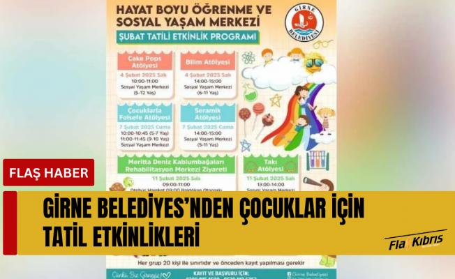 Çocuklar için yarıyıl tatili etkinlik programları başlıyor