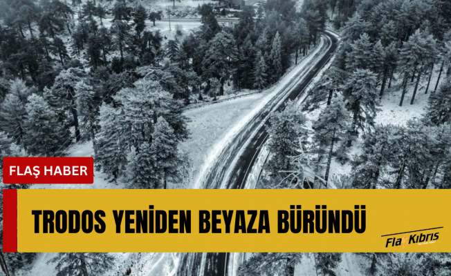 Trodos yeniden beyaza büründü