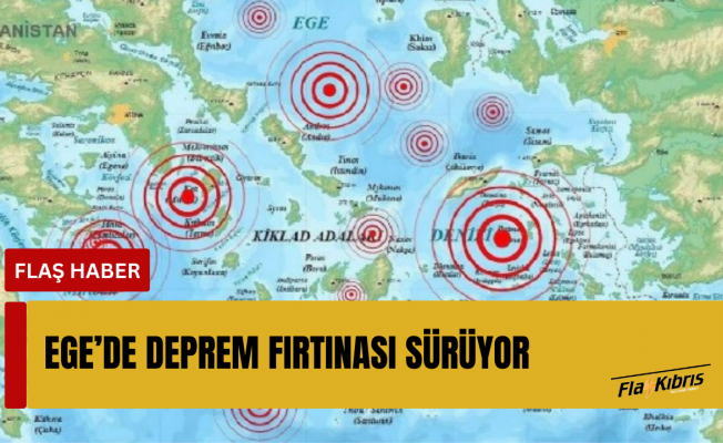 Ege Denizi'nde deprem fırtınası: 571 sarsıntı kaydedildi