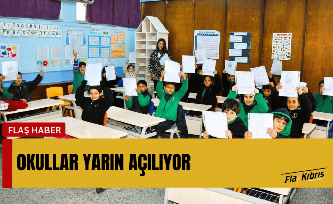 Yarıyıl tatilinin ardından okullar yarın açılıyor