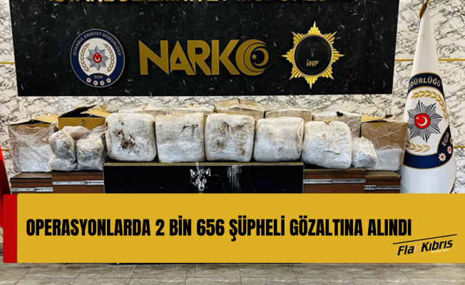 Zehir tacirlerine operasyonda 1,8 ton uyuşturucu ele geçirildi