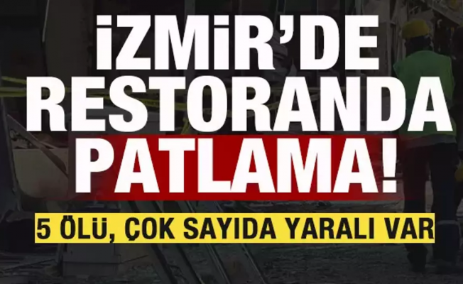 İzmir'de 5 kişinin can verdiği patlamayla ilgili 1 gözaltı