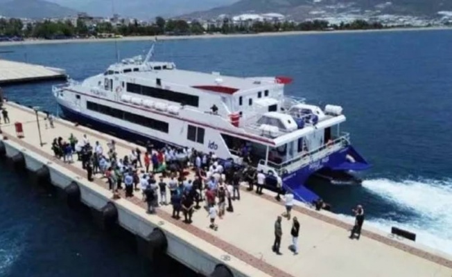 Anamur ve Girne deniz otobüsü seferlerine ilkbahara kadar ara verildi