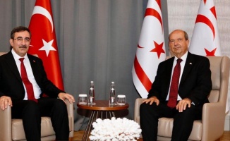 Cumhurbaşkanı Tatar, Türkiye Cumhuriyeti Cumhurbaşkanı Yardımcısı Yılmaz ile görüştü