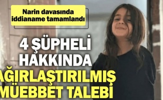 Narin Güran cinayeti: Dört sanık için ağırlaştırılmış müebbet talebi