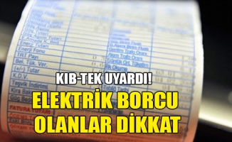 Kıb-Tek borcu olan abonelerini uyardı