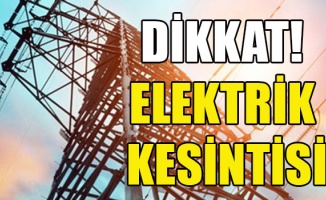 Bugün elektrik kesintisi var