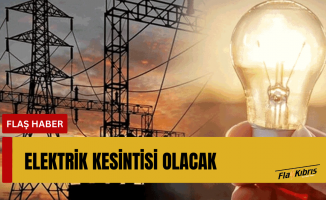 Elektik kesintisi olacak