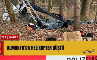 Almanya'da helikopter düştü: 2 ölü