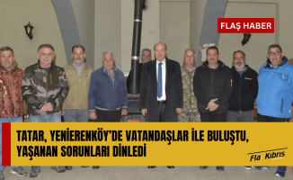 Cumhurbaşkanı Tatar’dan dolu yağışından etkilenen Yenierenköy’e ziyaret