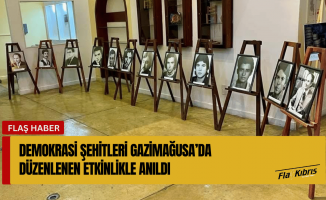 Demokrasi Şehitleri Gazimağusa’da düzenlenen etkinlikle anıldı