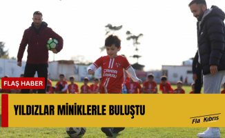 Yıldızlar miniklerle buluştu