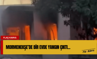 Mormenekşe’de bir evde yangın çıktı