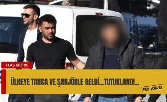 Ülkeye tabanca ve şarjör ile geldi