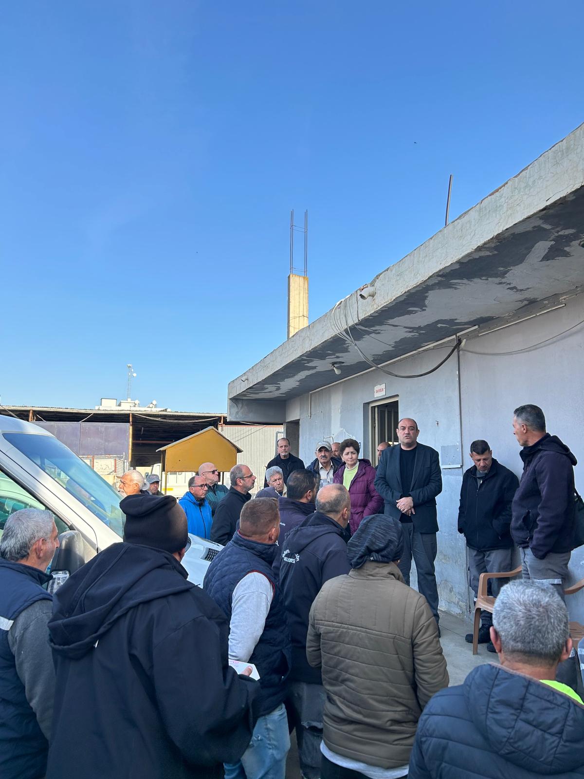  CTP heyeti, Gönyeli–Alayköy Belediyesi Atölyesi çalışanlarını ziyaret etti