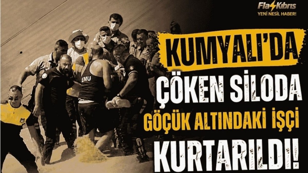 Kumyalı'da Çöken Siloda Göçük Altındaki İşçi Kurtarıldı