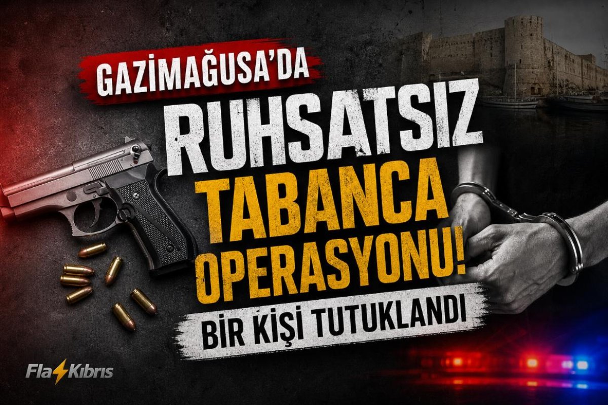 Silah ve 30 canlı mermi ele geçirildi