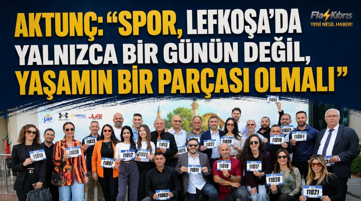 Aktunç: “Spor, Lefkoşa’da yalnızca bir günün değil, yaşamın bir parçası olmalı”