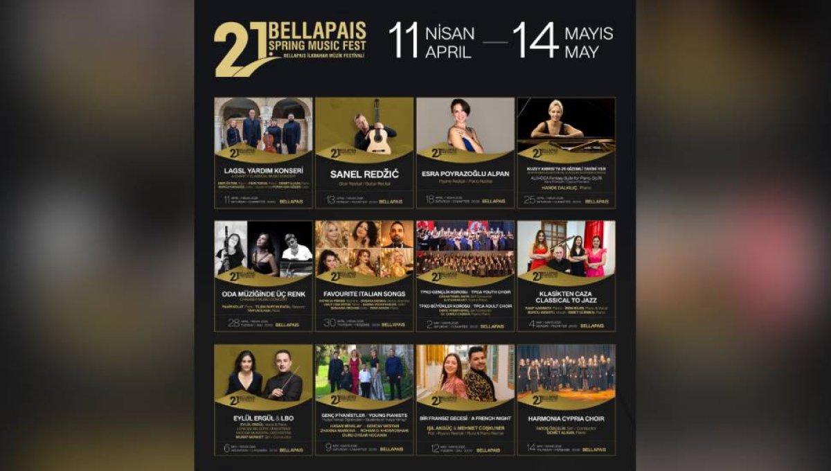 21. Uluslararası Bellapais Müzik Festivali 11 Nisan’da başlıyor
