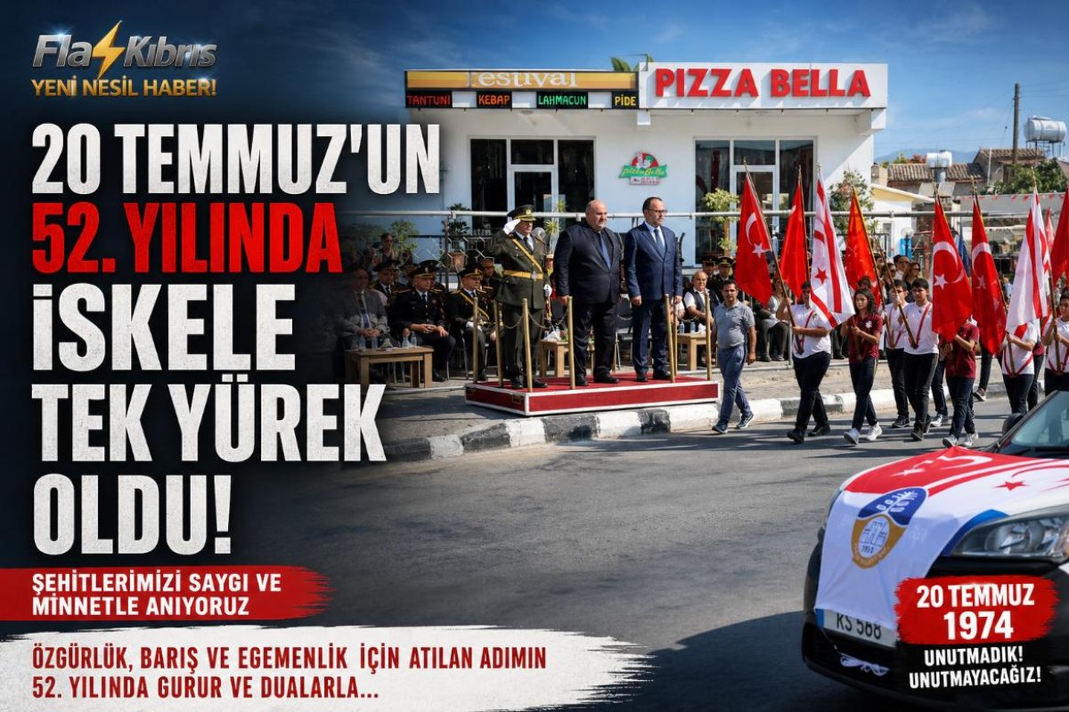 İskele'de 20 Temmuz'un 52. Yılı Coşkuyla Kutlandı