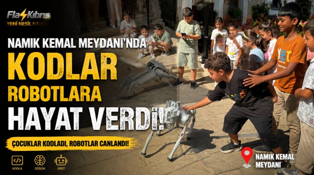 Namık Kemal Meydanı’nda kodlar robotlara hayat verdi