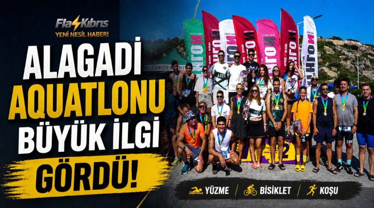 Alagadi Aquatlonu büyük ilgi gördü