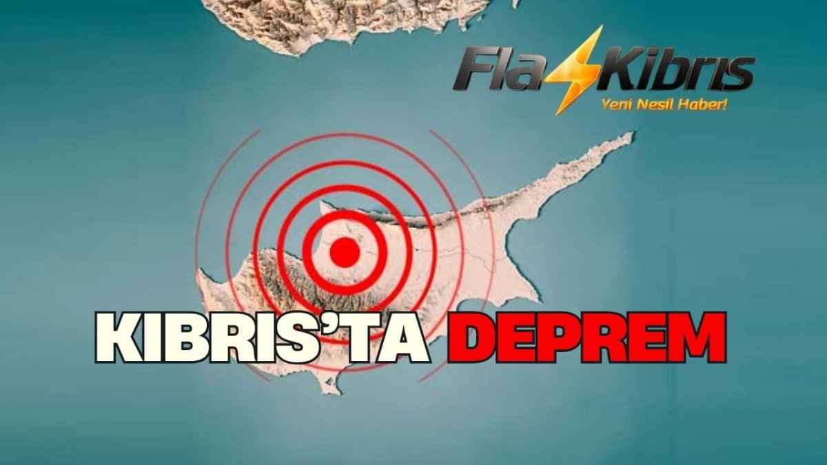 Kıbrıs yayı üzerinde yaklaşık beşer dakika arayla üç deprem meydana geldi