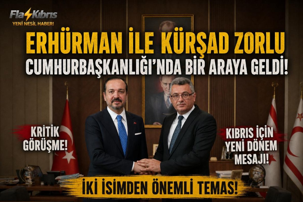 Cumhurbaşkanı Erhürman, AK Parti Genel Başkan Yardımcısı Zorlu’yu kabul etti