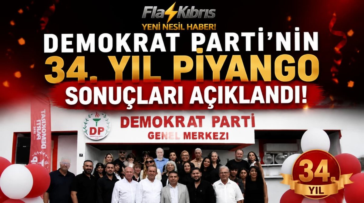 Demokrat Parti’nin 34. yıl piyango sonuçları açıklandı