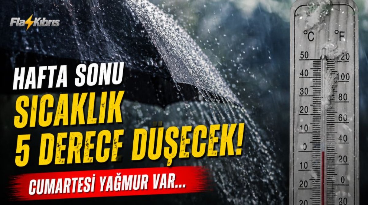 Hafta sonu sıcaklık 5 derece düşecek