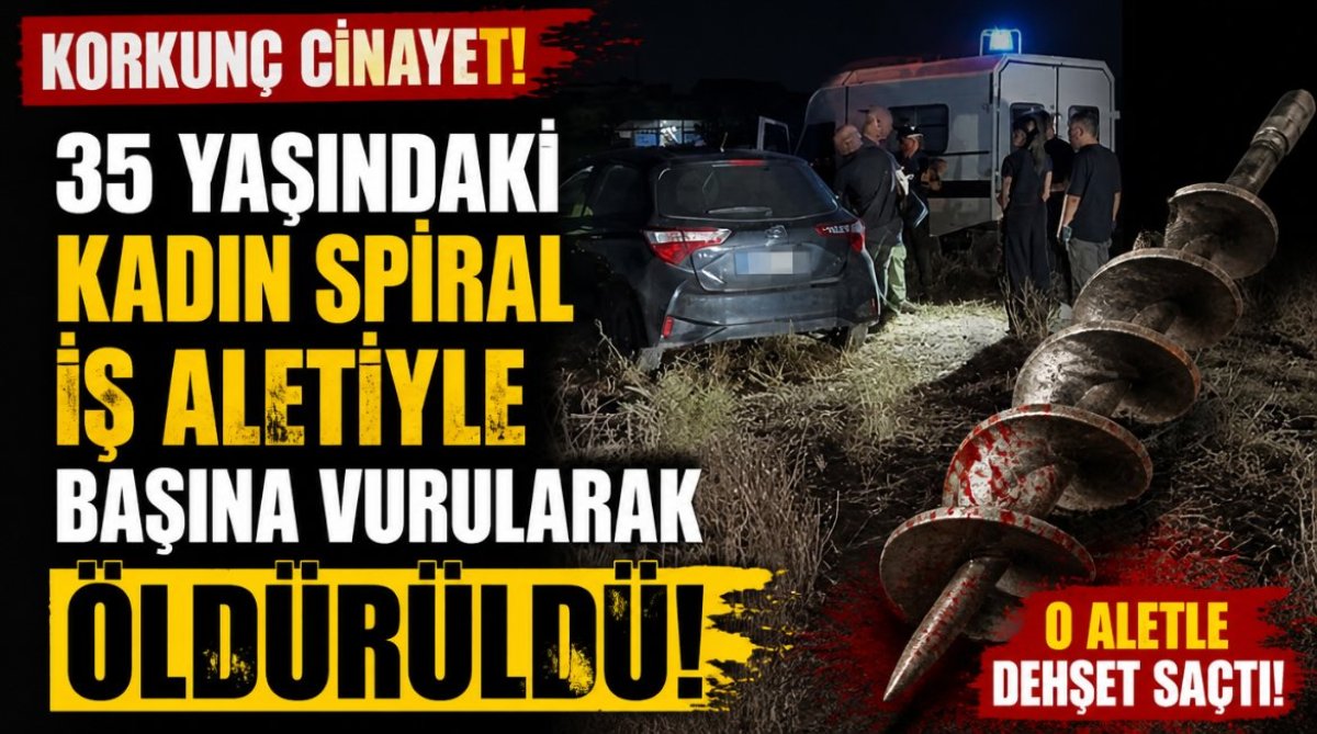 Güzelyurt-Lefkoşa yolunda dehşet: Eşini spiral aletiyle öldürdü