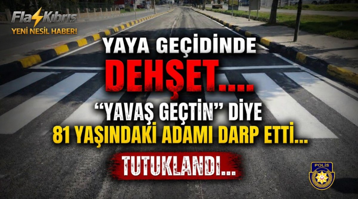 Girne’de Pes Dedirten Olay: 81 Yaşindaki Yayayi Darp Etti