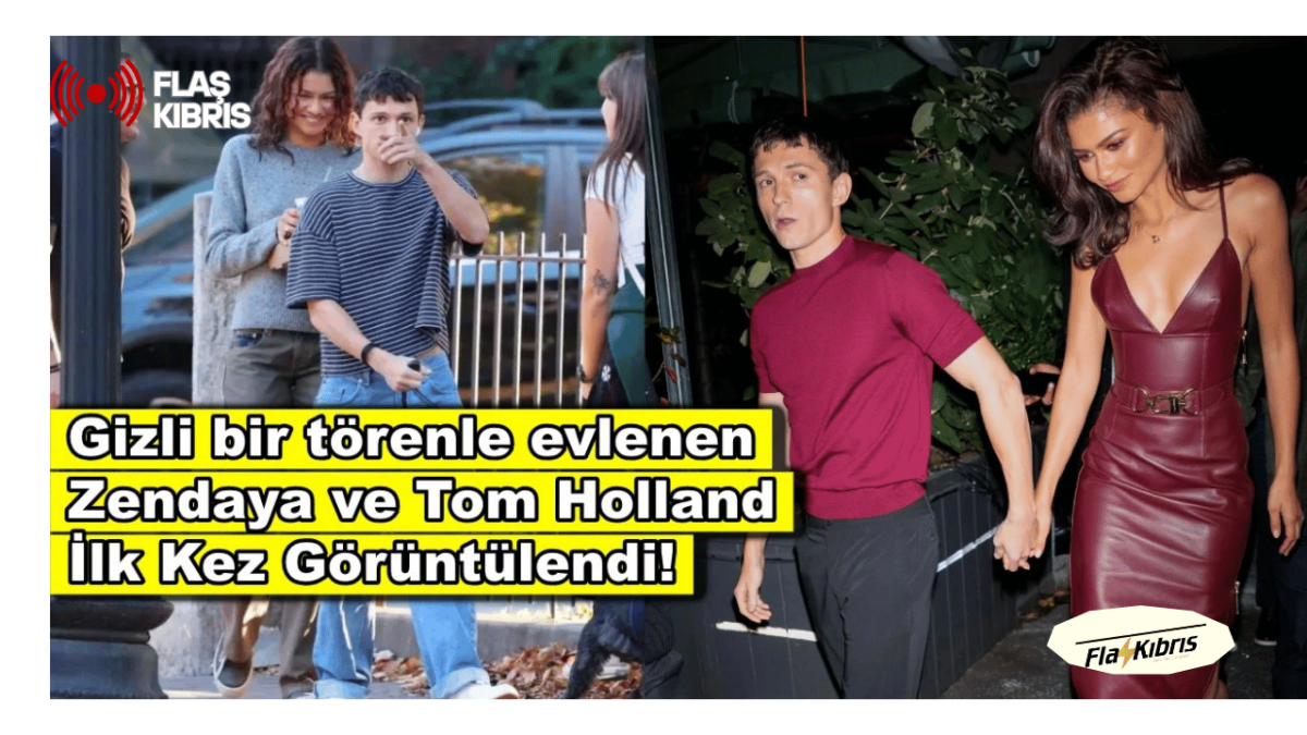 Gizli bir törenle evlenen Tom Holland ve Zendaya'dan ilk kare