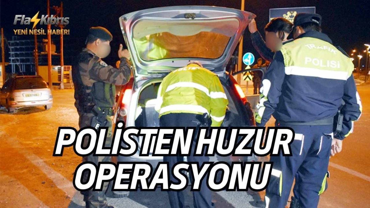 Polisten 5 ilçede huzur operasyonu