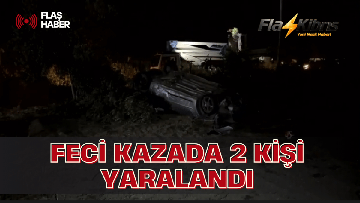 Gazimağusa-Lefkoşa anayolunda trafik kazası