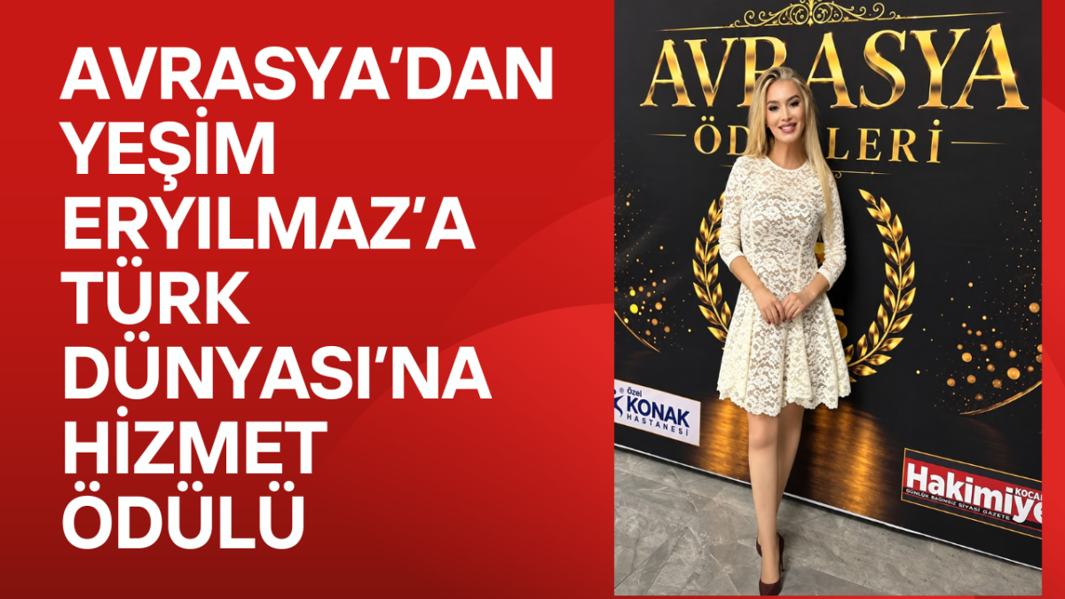 Yeşim Eryılmaz’a Anlamlı Ödül