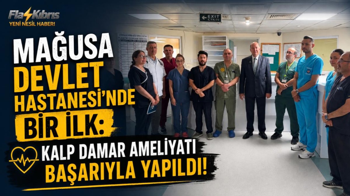 Mağusa Devlet Hastanesi'nde İlk Kalp Damar Cerrahisi Ameliyatı