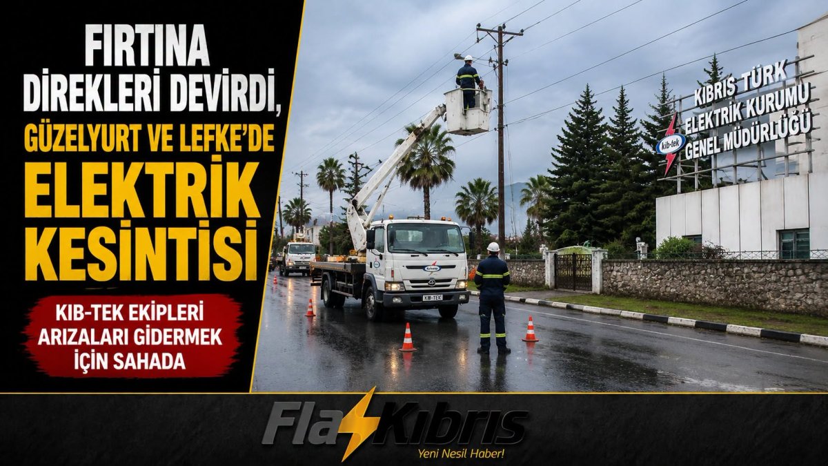 Güzelyurt ve Girne bölgelerinde elektrik kesintileri yaşanıyor