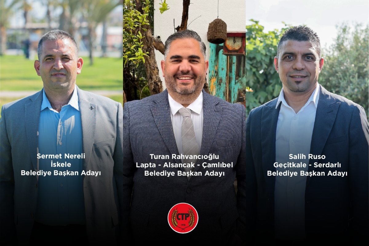 CTP Genel Sekreteri Kişi, üç yeni belediye başkan adayını açıkladı