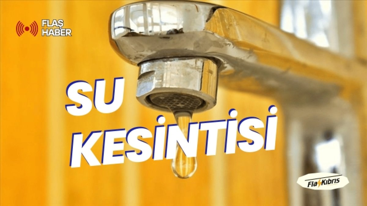 Bazı bölgelerde 5 Mayıs'a kadar geniş kapsamlı su kesintisi