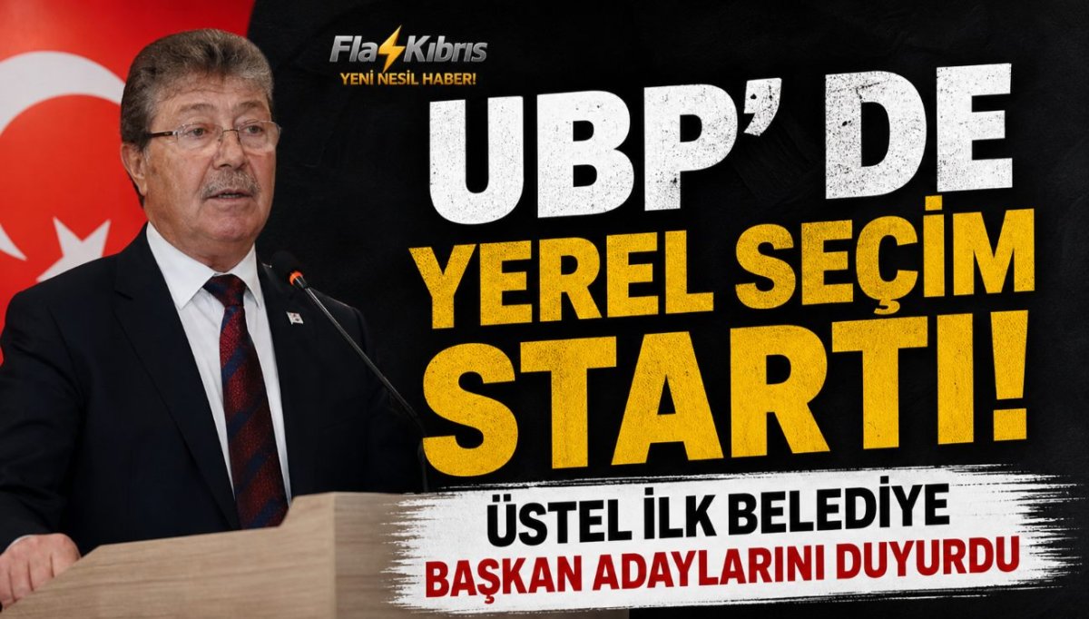 Ünal Üstel, UBP'nin belediye başkan adaylarını açıkladı!