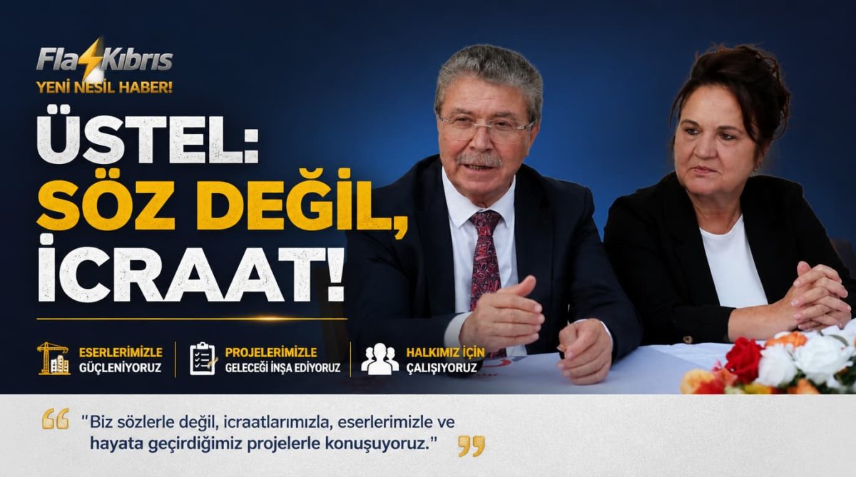 Üstel: Biz sözlerle değil, icraatlarımızla, eserlerimizle ve hayata geçirdiğimiz projelerle konuşuyoruz
