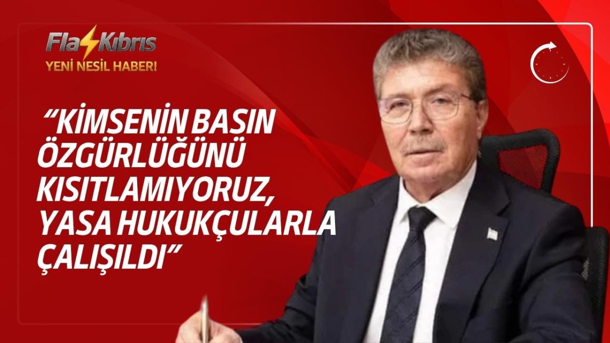 Üstel: Kimsenin Basın özgürlüğünü kısıtlamıyoruz