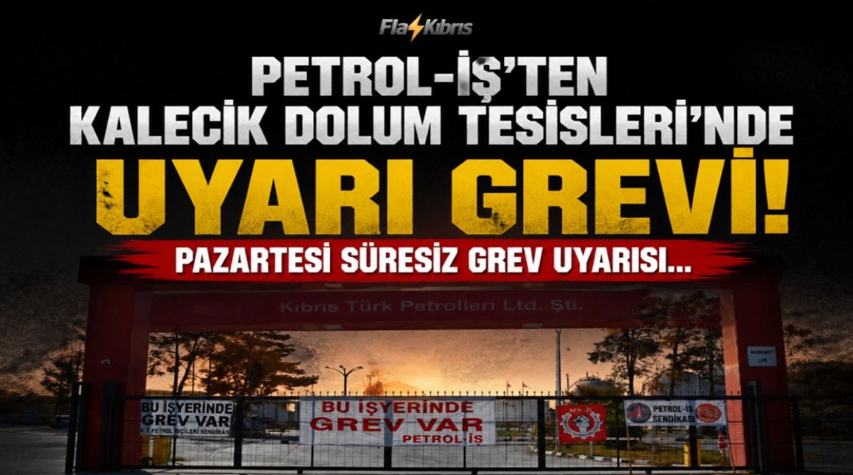 Kıbrıs Türk Petrolleri’ndeki uyarı grevi devam ediyor