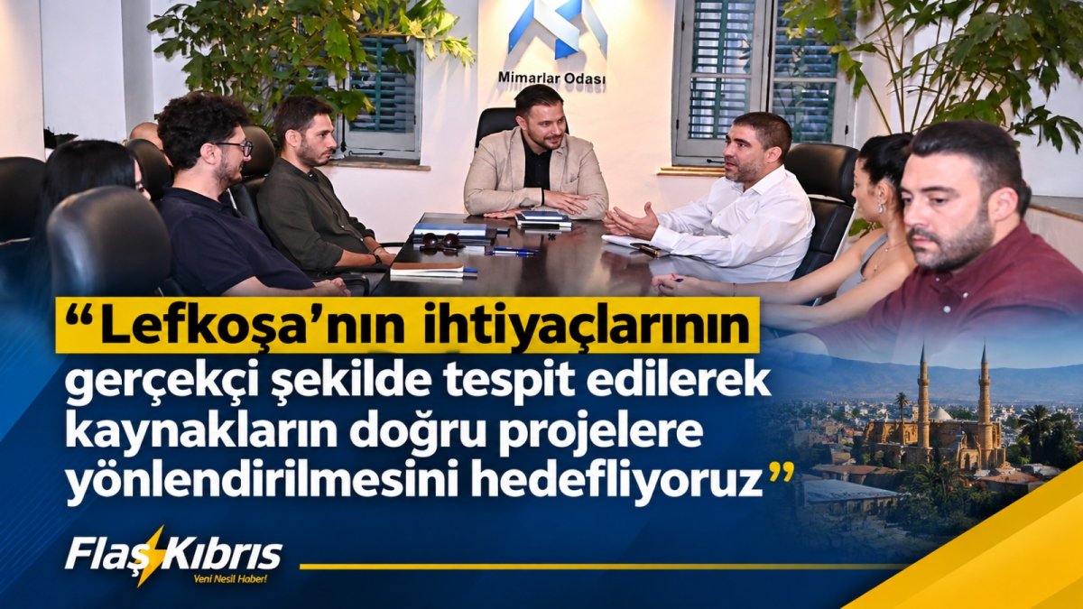 Aktunç, Lefkoşa’nın geleceğini mimar ve mühendislerle konuştu