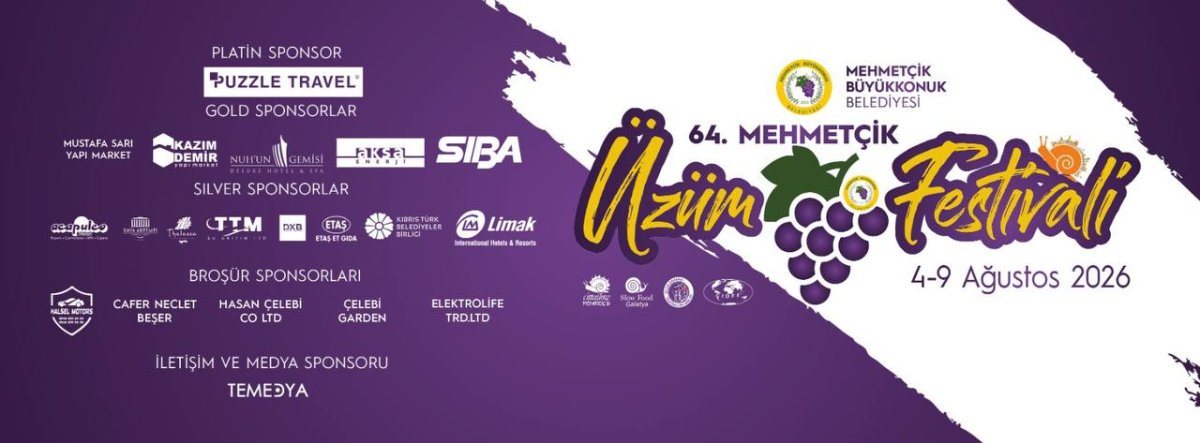 64. Geleneksel Mehmetçik Üzüm Festivali 4-9 Ağustos'ta Düzenlenecek