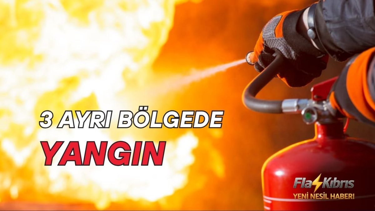 Girne, Hamitköy, Gaziveren ve Ziyamet’te yangın