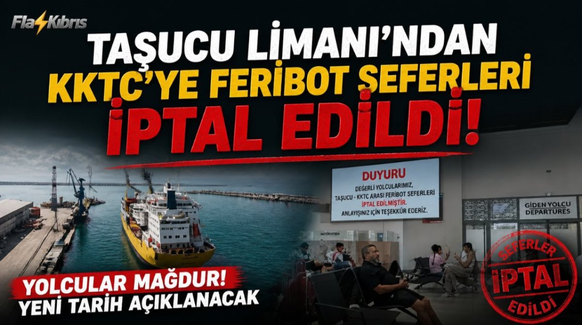 Taşucu Limanı’ndan KKTC’ye feribot seferleri iptal edildi