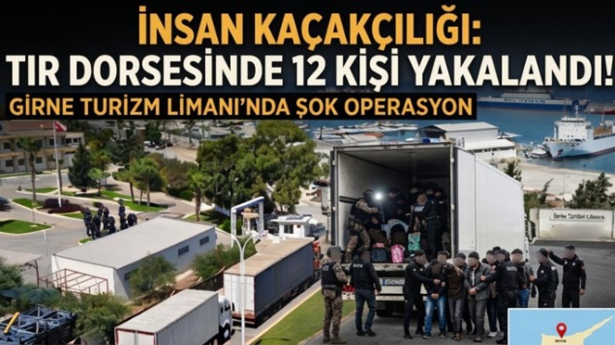 Girne Turizm Limanı’nda insan kaçakçılığı